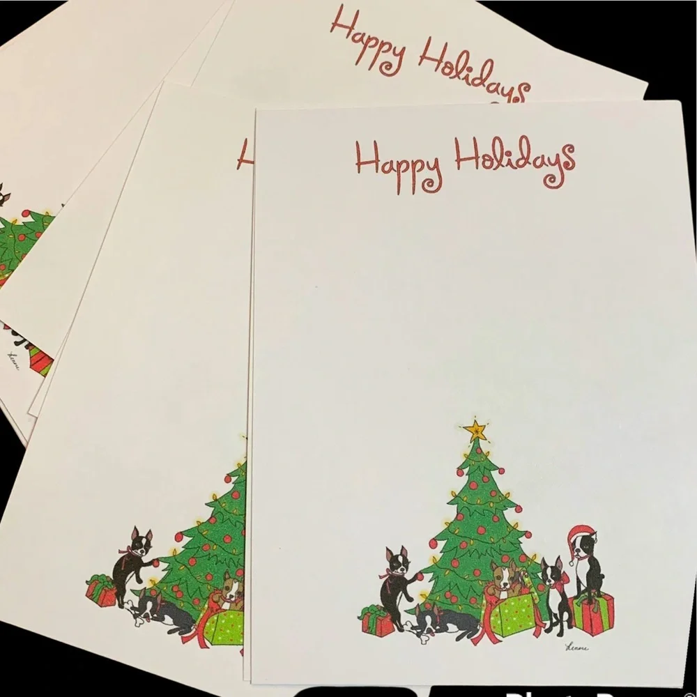 20 piece dog holiday Christmas Shipping bundle note cards 10”X 13” poly mailers